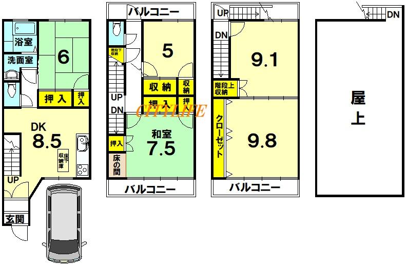 西ノ京北壷井町　一戸建