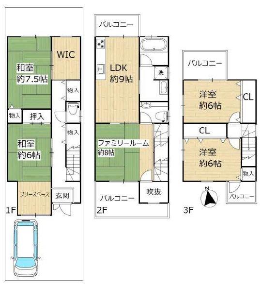 西ノ京西中合町　一戸建
